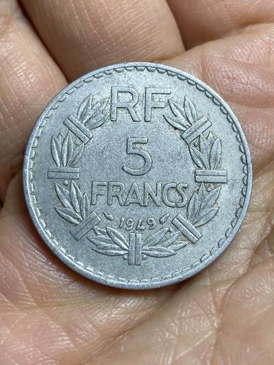 2026年第十四场(总第一百八十三场）外国好品散币场(免佣金) - 法兰西第四共和国1949年5法郎