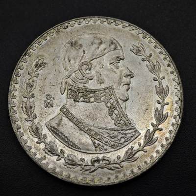 【淘币小摊】实时拍第八百五十三拍   散币银币场   满百包邮可预留二周 每周一统一发货   - 墨西哥1967年一比索低银币