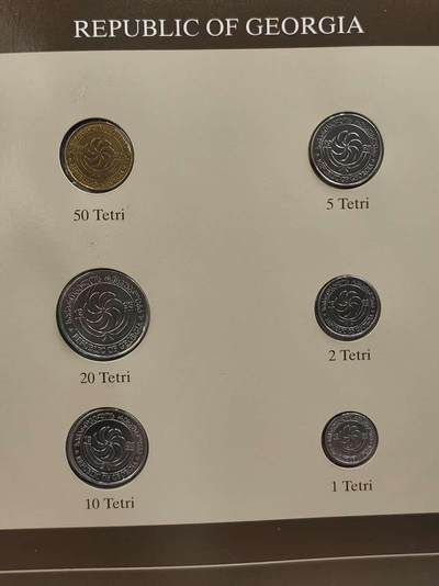 G&W世界散币，银币处理专场（第44场） - 富兰克林-格鲁吉亚6枚套