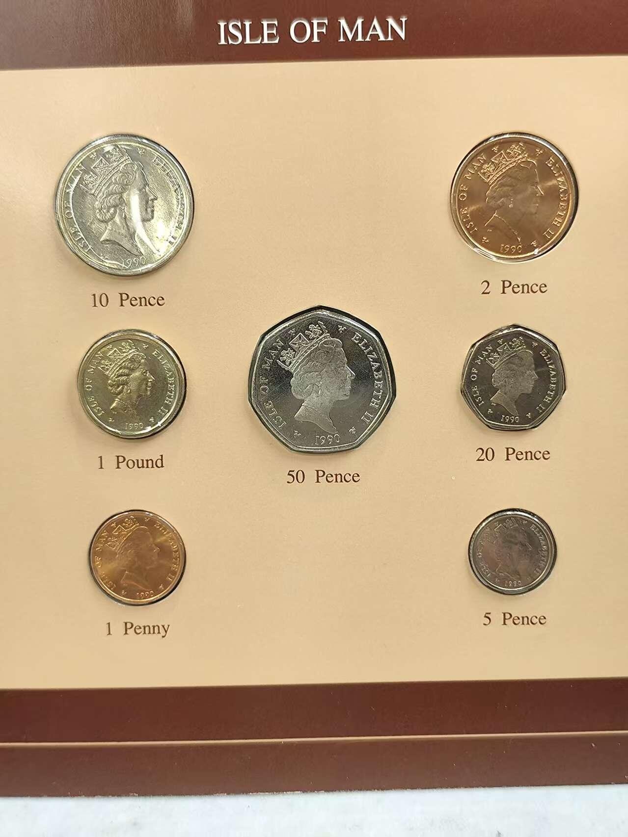 G&W世界散币，银币处理专场（第44场） 富兰克林-马恩岛7枚套