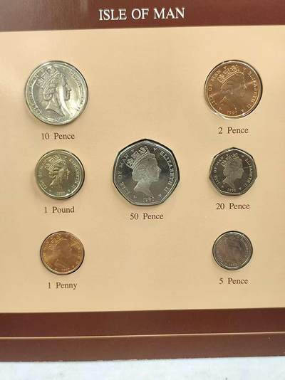 G&W世界散币，银币处理专场（第44场） - 富兰克林-马恩岛7枚套