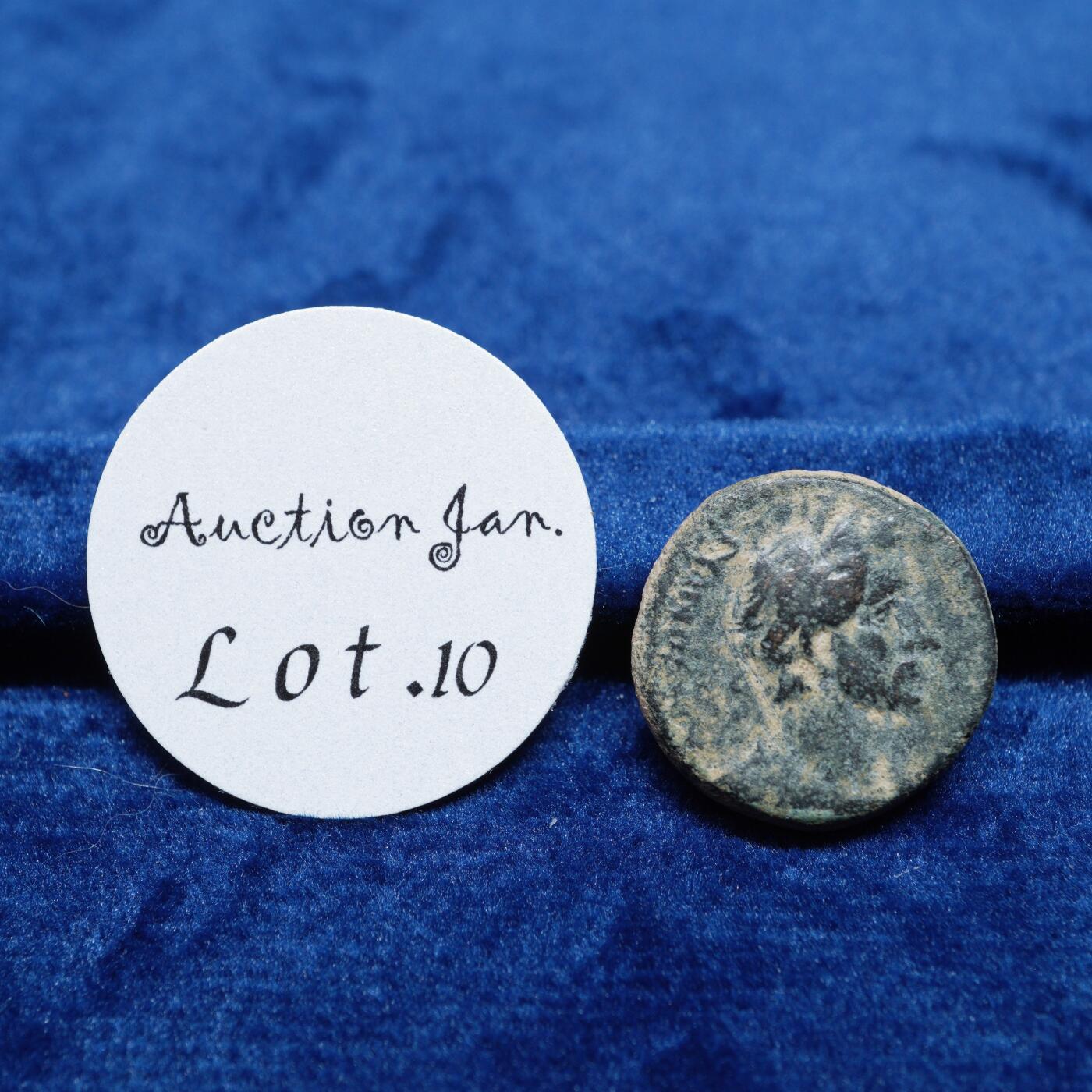 琋语集藏2026年02月欧洲古典打制币拍卖 古罗马吕卡奥尼亚行省-安敦尼与雅典娜铜币