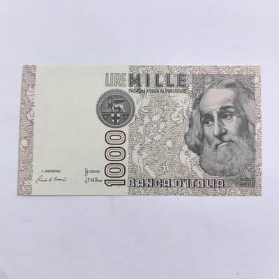 各国外币第109期 - 意大利1000里拉全新