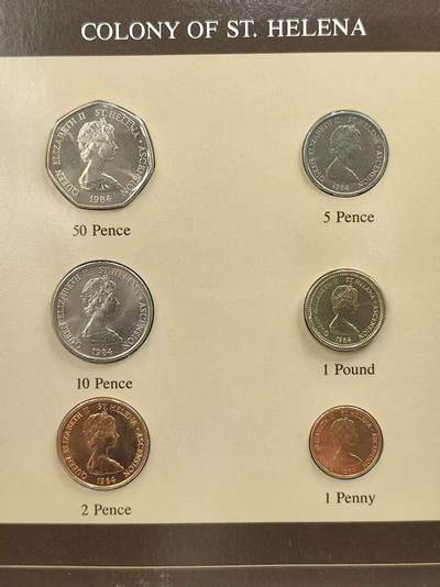 G&W世界散币，银币处理专场（第44场） - 富兰克林-圣赫勒拿6枚套