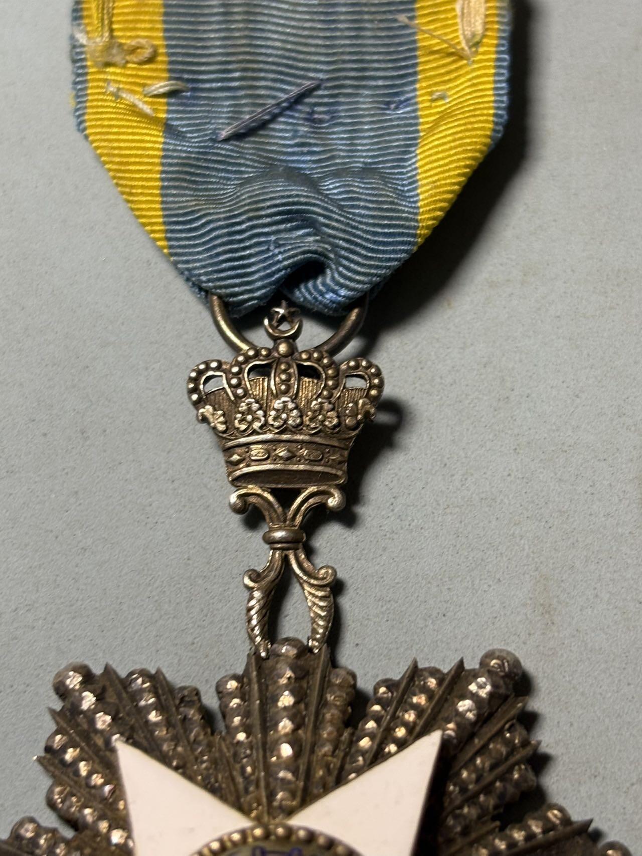 盛世勋华——号角文化勋章邮票专场拍卖第301期 埃及骑士级尼罗河勋章 银制 珠宝商定制版本 总重60克，超大超厚重