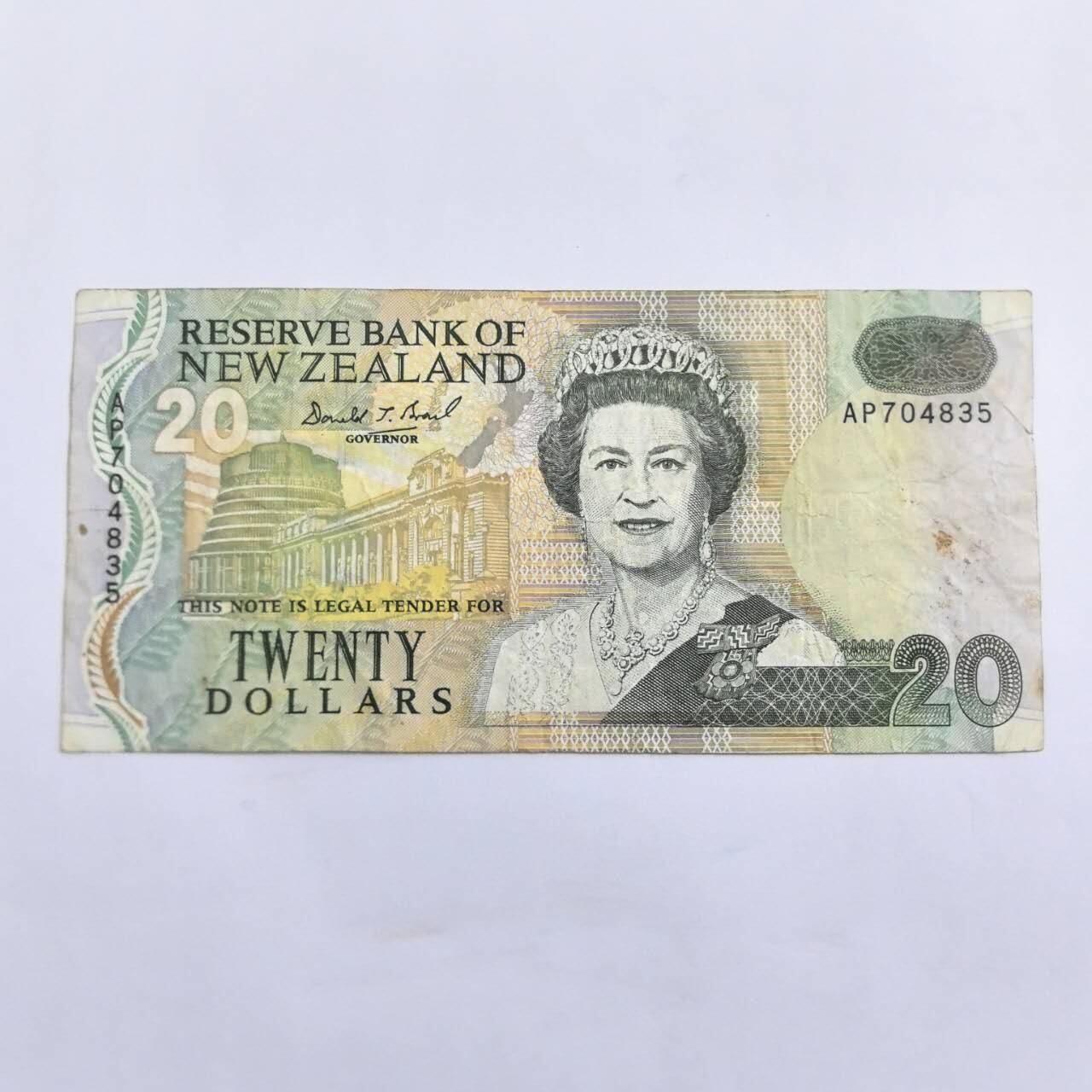 各国外币第109期 新西兰20元 蓝山版