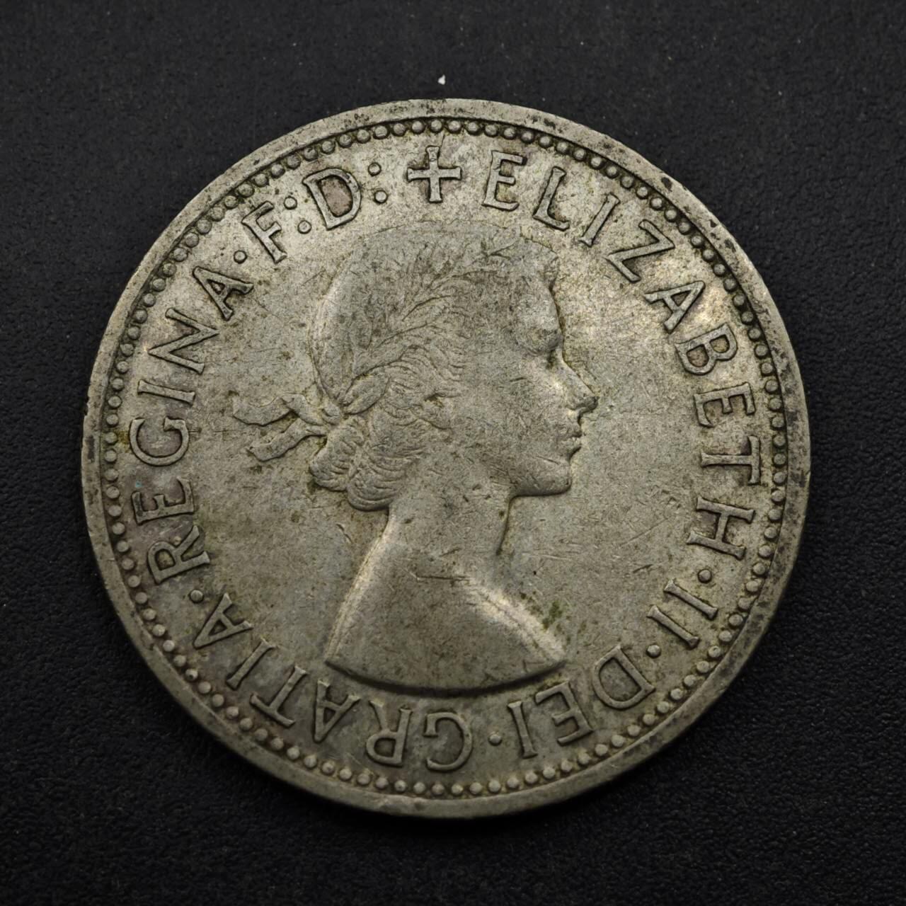 【淘币小摊】实时拍第八百五十三拍   散币银币场   满百包邮可预留二周 每周一统一发货   澳大利亚1954年伊丽莎白二世弗洛林银币