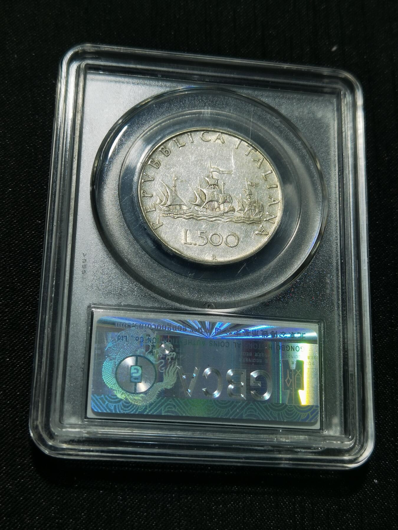 天下钱庄专场欢迎参拍 意大利少女500里拉银币