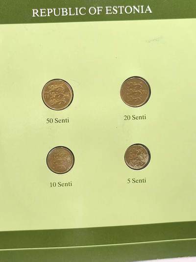 G&W世界散币，银币处理专场（第44场） - 富兰克林-爱沙尼亚4枚套