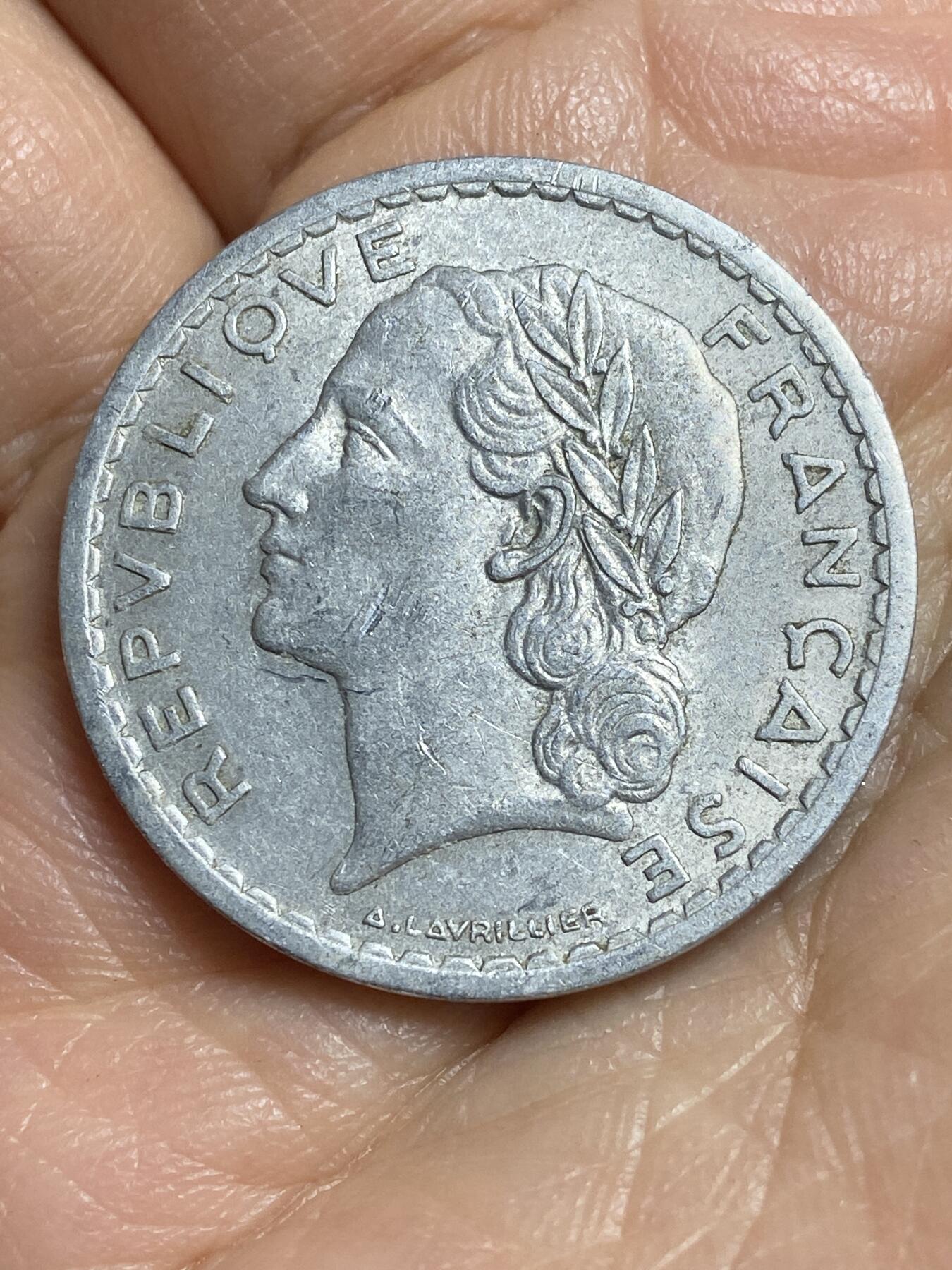 2026年第十四场(总第一百八十三场）外国好品散币场(免佣金) 法兰西第四共和国1949年5法郎