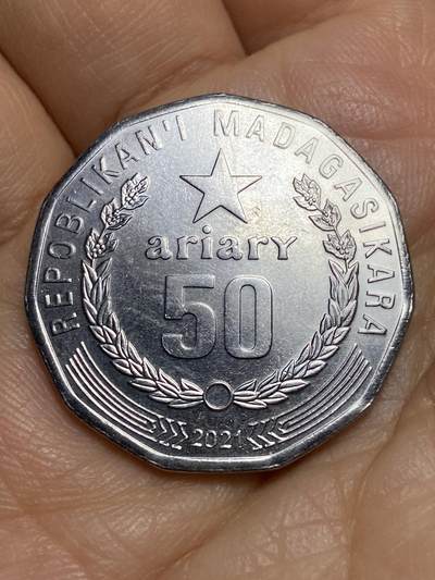 2026年第十三场(总第一百八十二场）外国好品散币场(免佣金) - 原光全新–马达加斯加🇲🇬2021年50阿里亚里