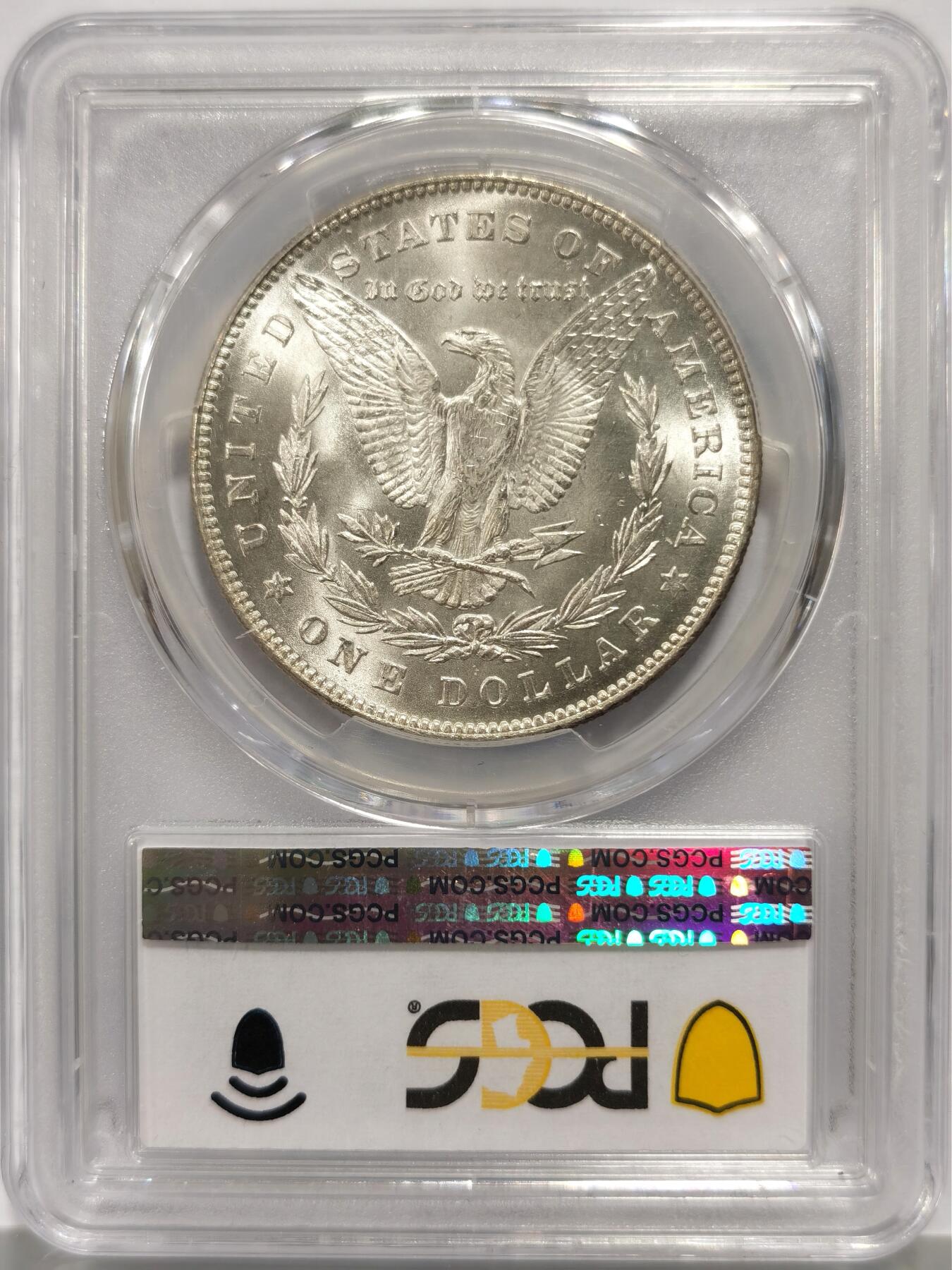 博洋堂世界钱币拍卖第158期（全场包邮） PCGS MS63 美国1878 首年摩根 7/8 尾部羽毛复打 STRONG 稀有版别