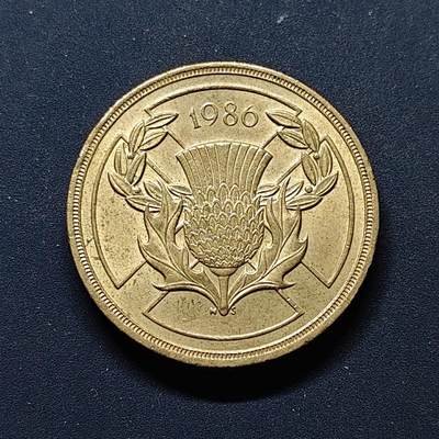 【全场包邮】纯粹捡漏拍496场-持续更新中 - 英国1986年2镑爱丁堡英联邦运动会纪念币