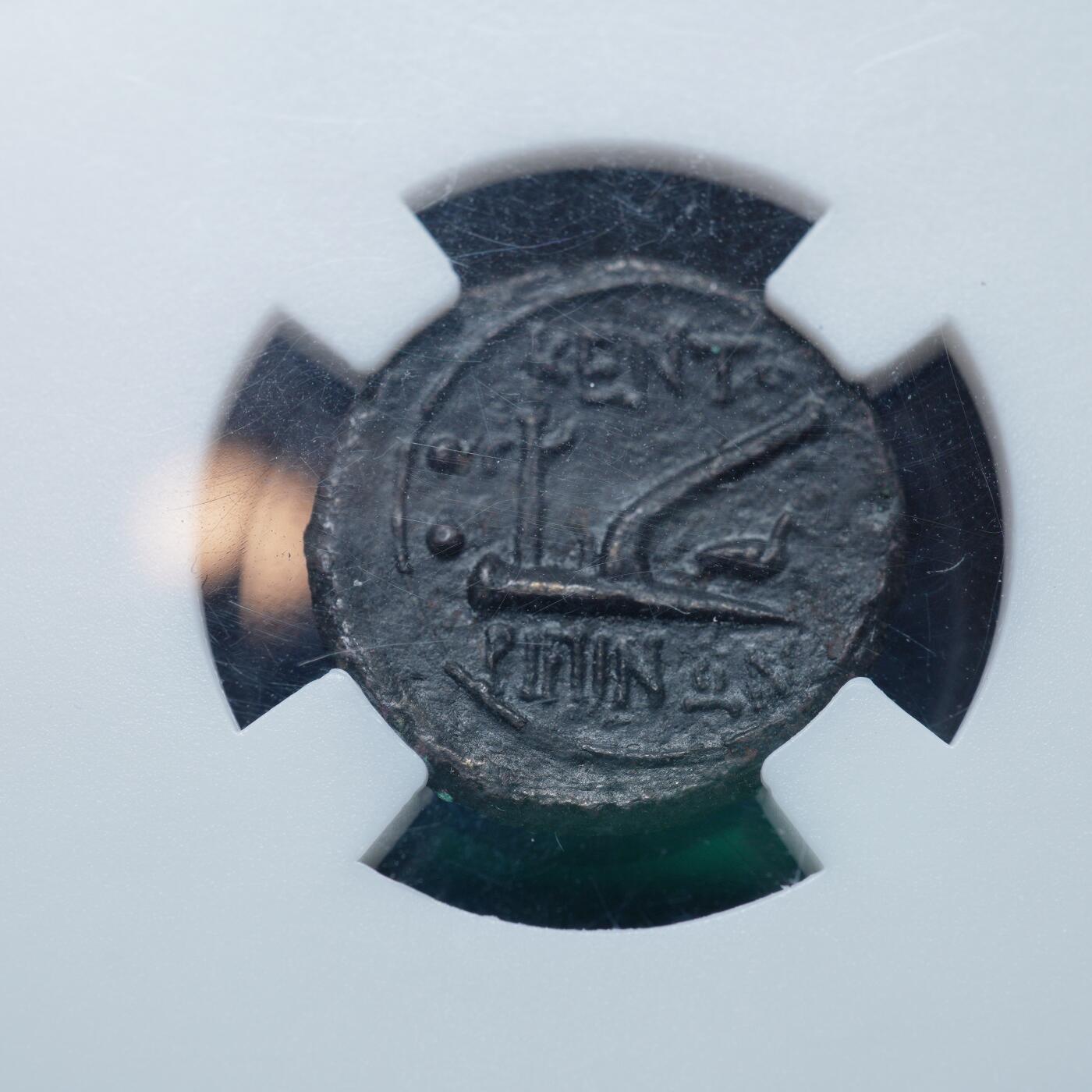 琋语集藏2026年02月欧洲古典打制币拍卖 古希腊西西里岛丰收女神德墨忒尔与犁铜币