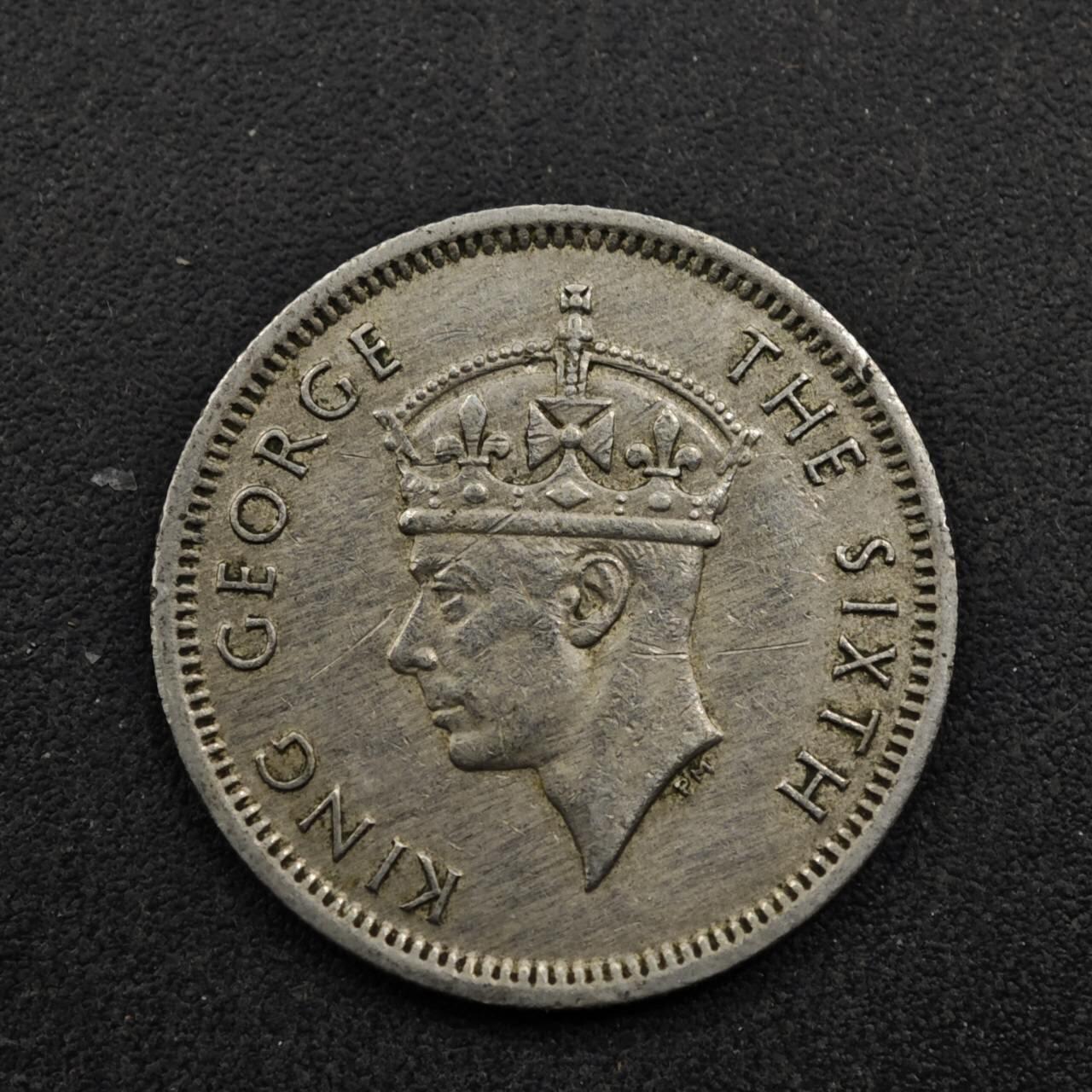 【淘币小摊】实时拍第八百五十三拍   散币银币场   满百包邮可预留二周 每周一统一发货   马来亚1950年乔治六世10分镍币