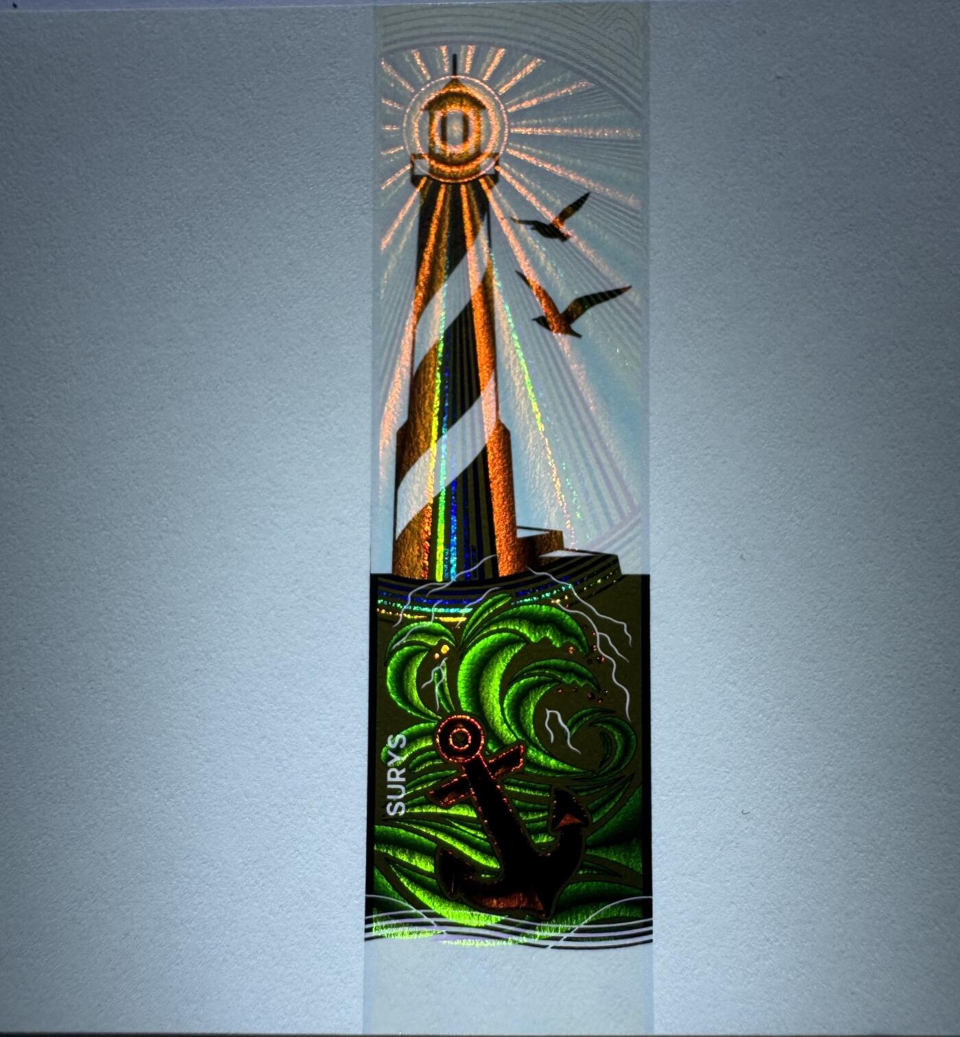 2026第2场（总第229期）：精品测试钞、连体钞综合场 苏芮SURYS “灯塔”箔条纹技术Plasmogram™光版测试钞UNC