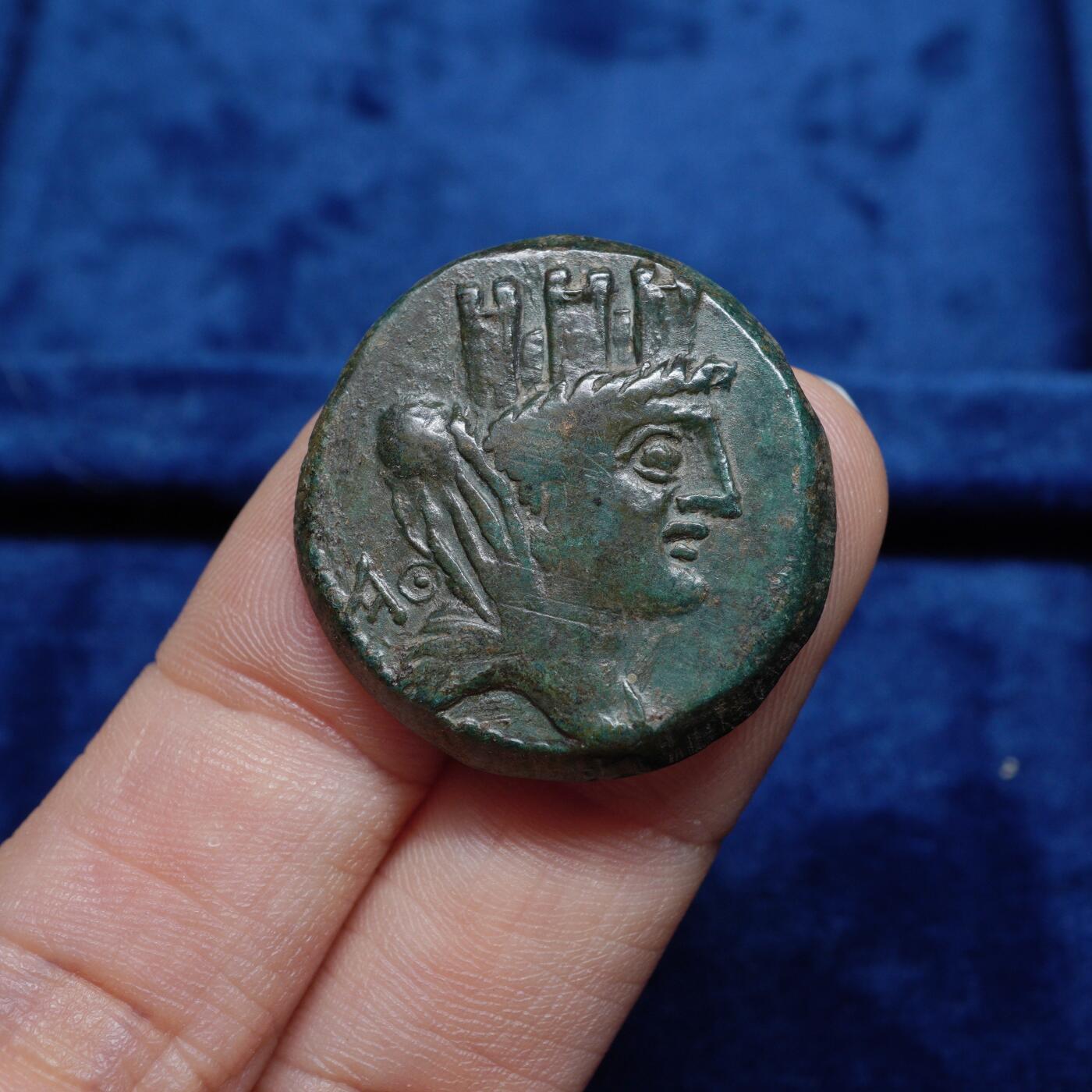 琋语集藏2026年02月欧洲古典打制币拍卖 希腊化时期-塞琉基斯的皮埃利亚地区 财富女神堤喀铜币