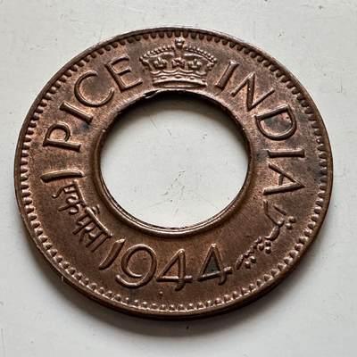 🌹外币初藏🌹🐯2026年第11场  每周二四六晚8️⃣点 接代拍 - 英属印度1944年一派沙 a