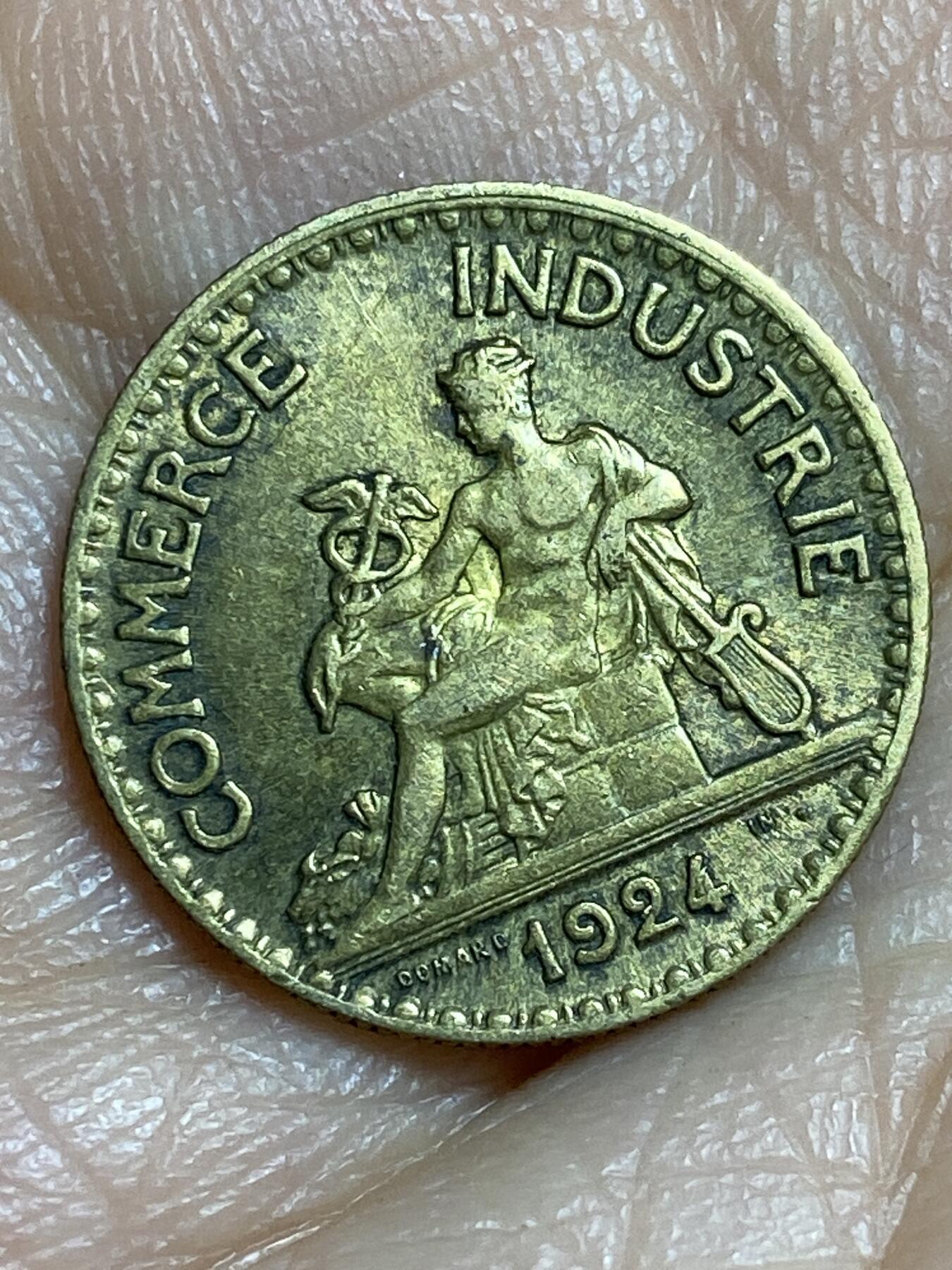 2026年第十四场(总第一百八十三场）外国好品散币场(免佣金) 法兰西第三共和国1924年50生丁(Closed 4–闭口4版)