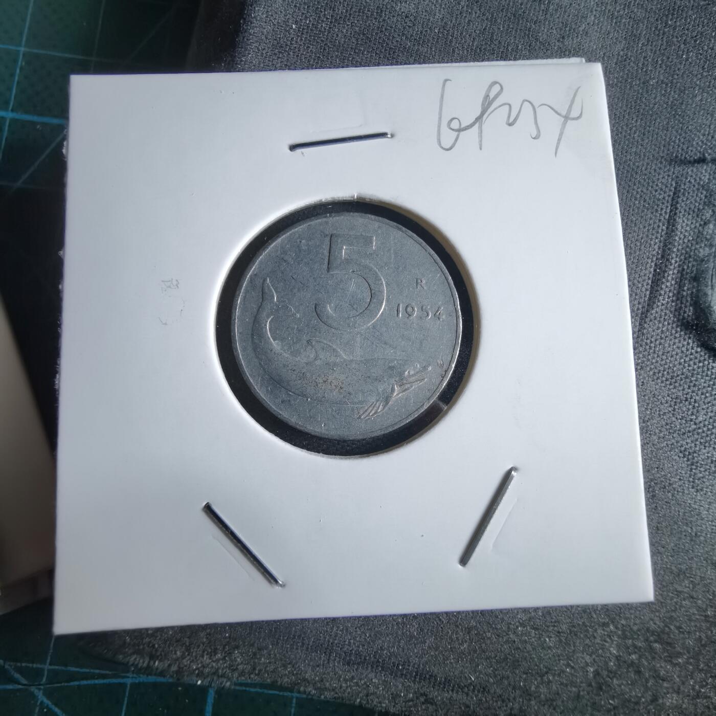 沼泽如烟--第969场 意大利1954年5里拉