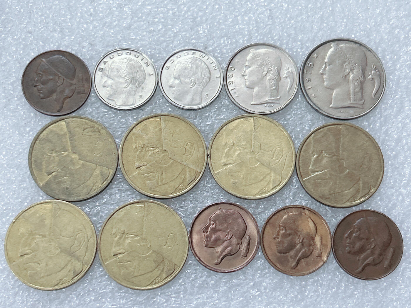 第一海外回流一元起拍收藏 散集专场  第295期 比利时硬币🇧🇪14枚