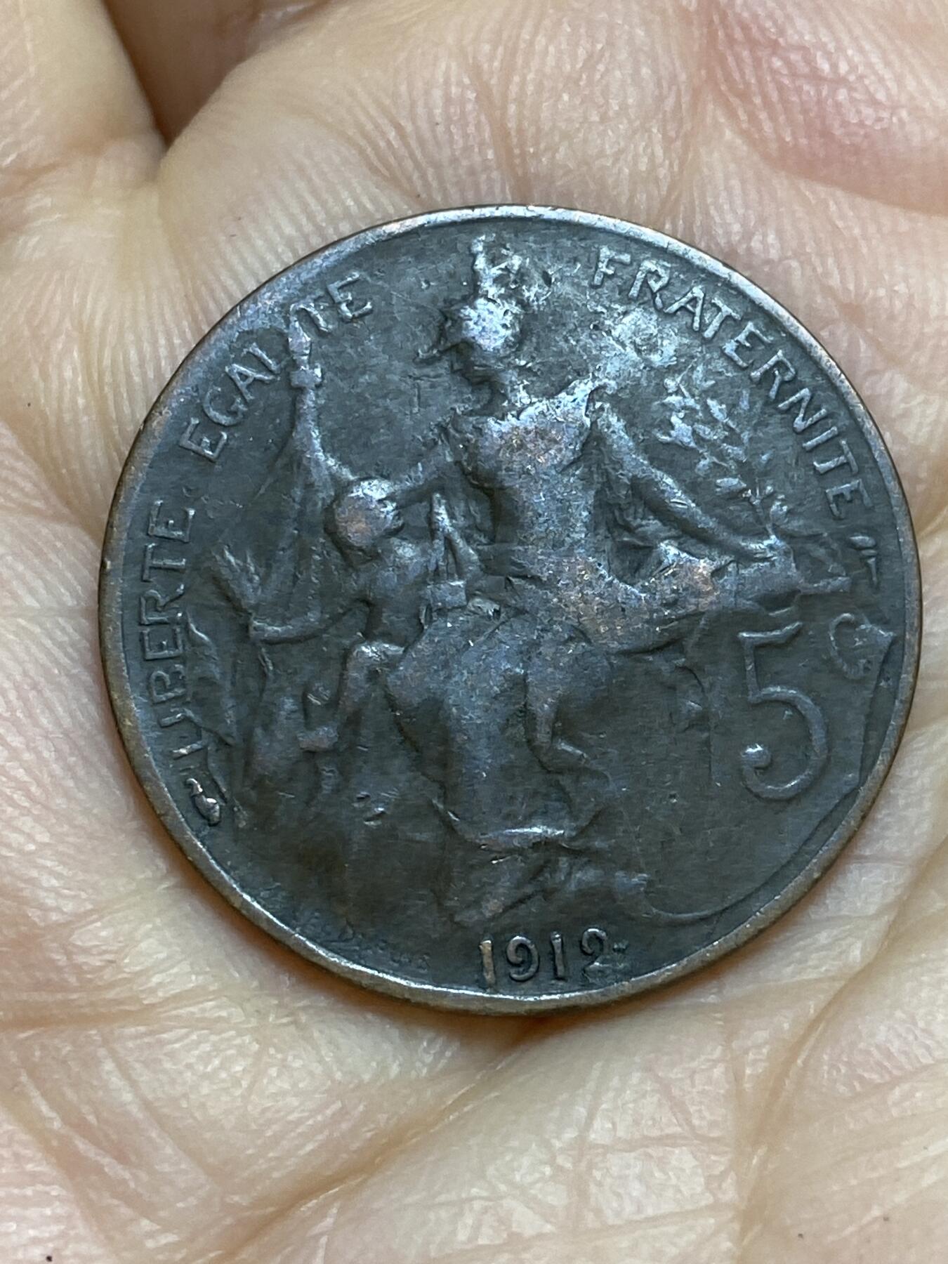 2026年第十四场(总第一百八十三场）外国好品散币场(免佣金) 法兰西第三共和国1912年5生丁