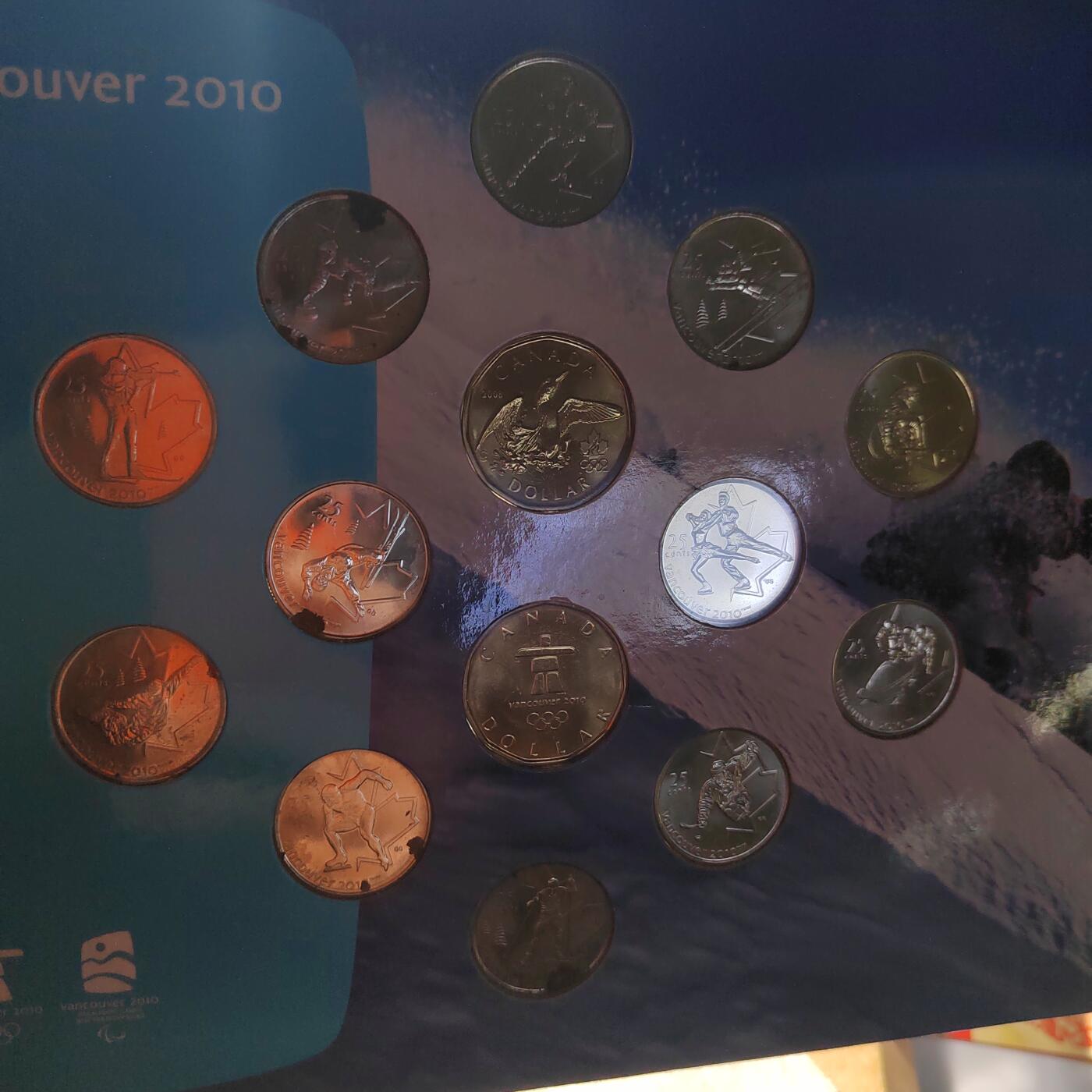 PCAI钱币  24-729  钱币等专场 2010年奥运会纪念币一套