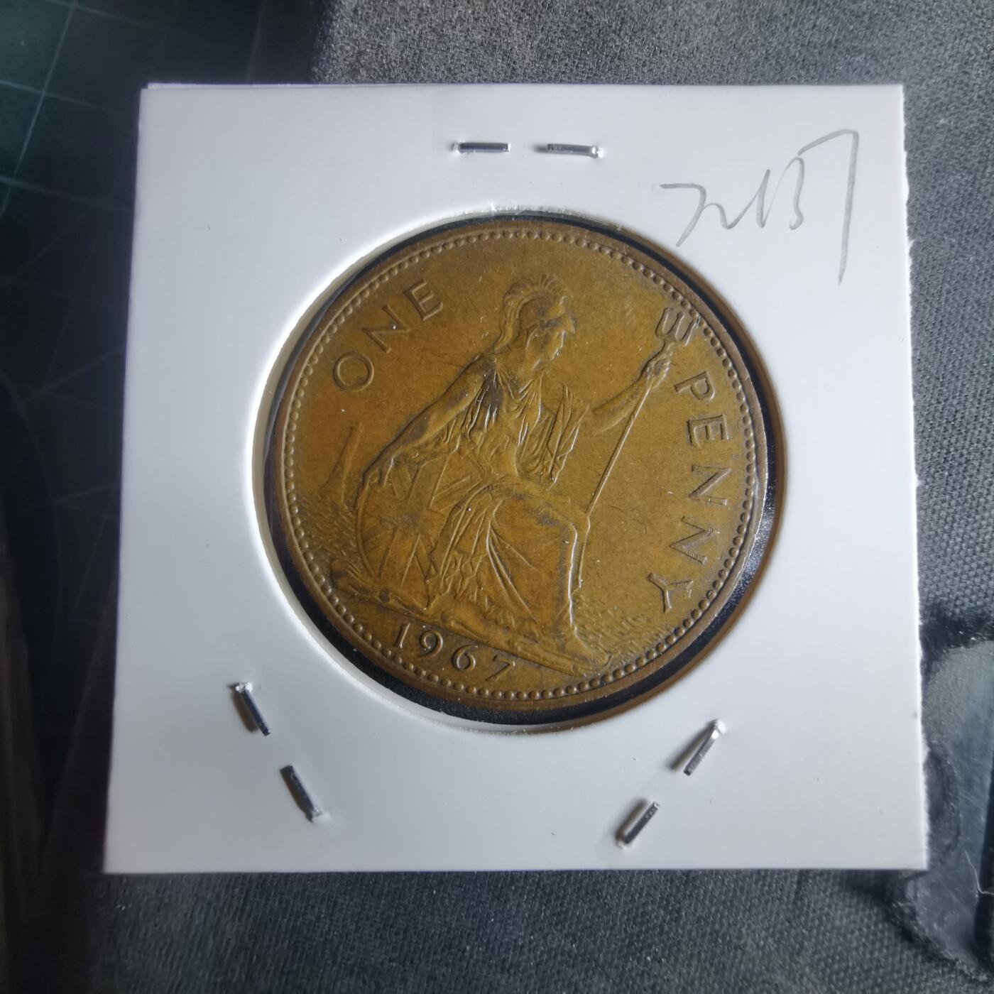 沼泽如烟--第972场 英国1967年1便士