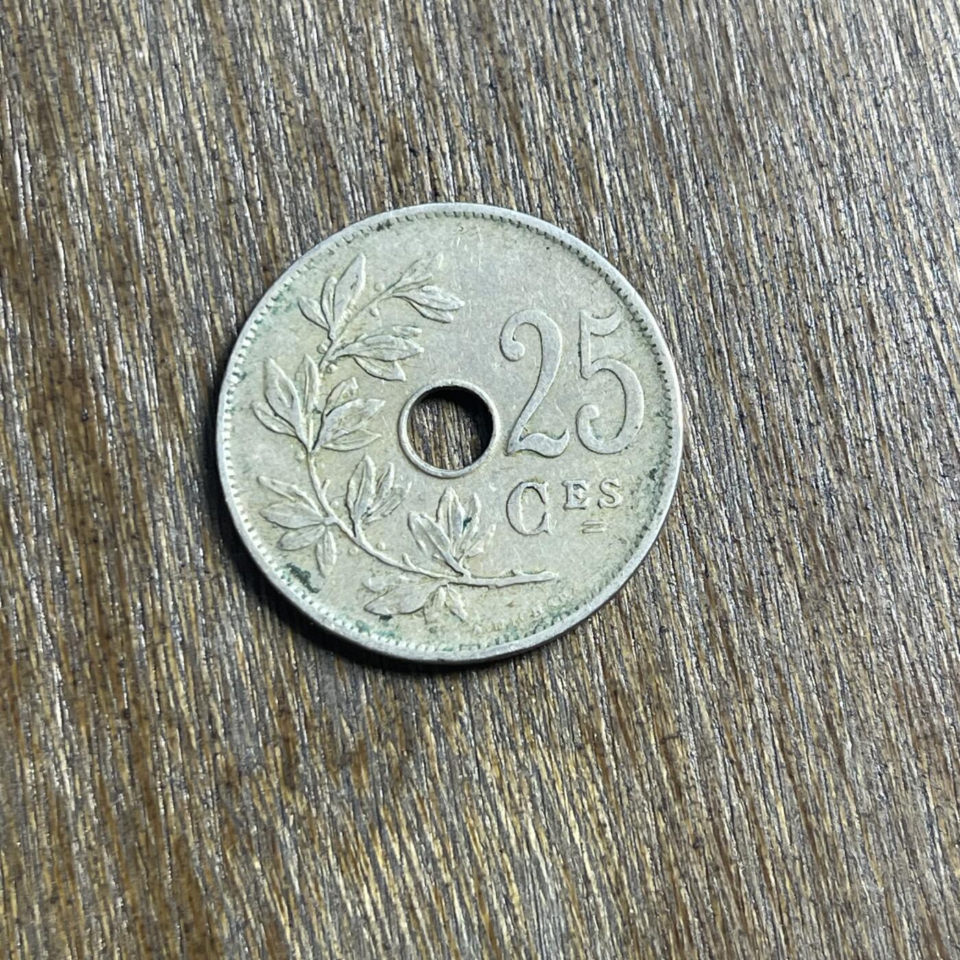 【春节前最后一拍，下一场3.3号】★第139场★散币场。不寄存，30包邮。不满30元，支付5元运费。《接受代拍 代送NGC评级》 83【无寄存】1927 比利时 25分 镍币