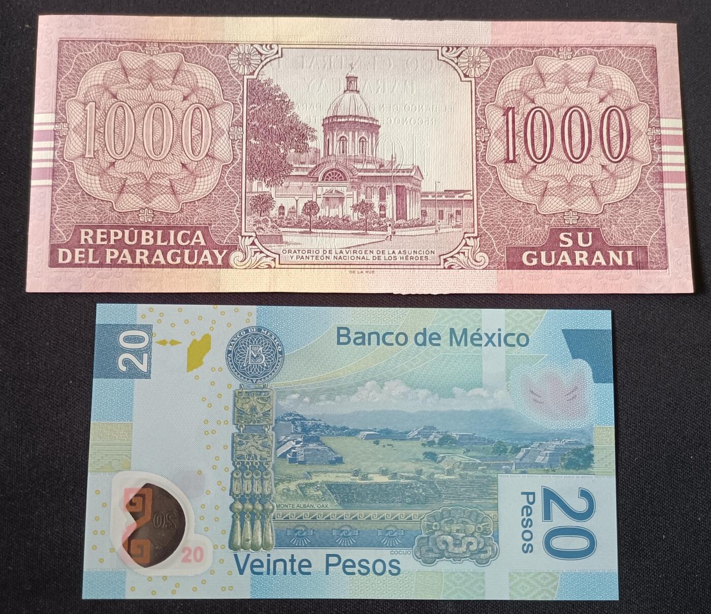 【游宝包邮场】乙巳蛇年第111期 周六集拍 墨西哥 巴拉圭 UNC/UNC-