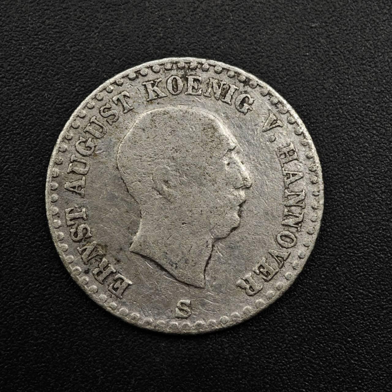 【淘币小摊】限时拍第八百五十三拍  散币银币场  满百包邮可预留两周  周一统一发货  德国汉诺威1842年1/12泰勒银币