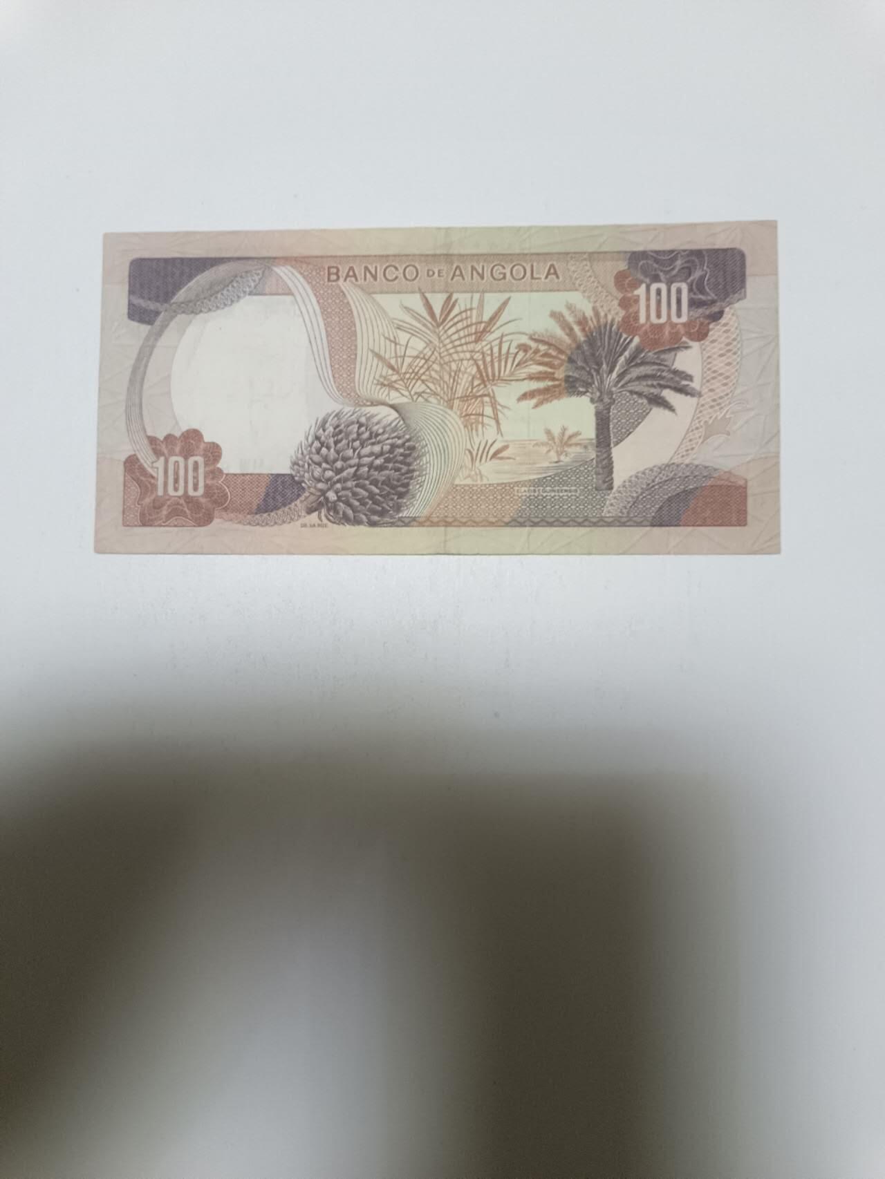 【20260127】非全新纸币和硬币第329场 安哥拉1972年100埃斯库多