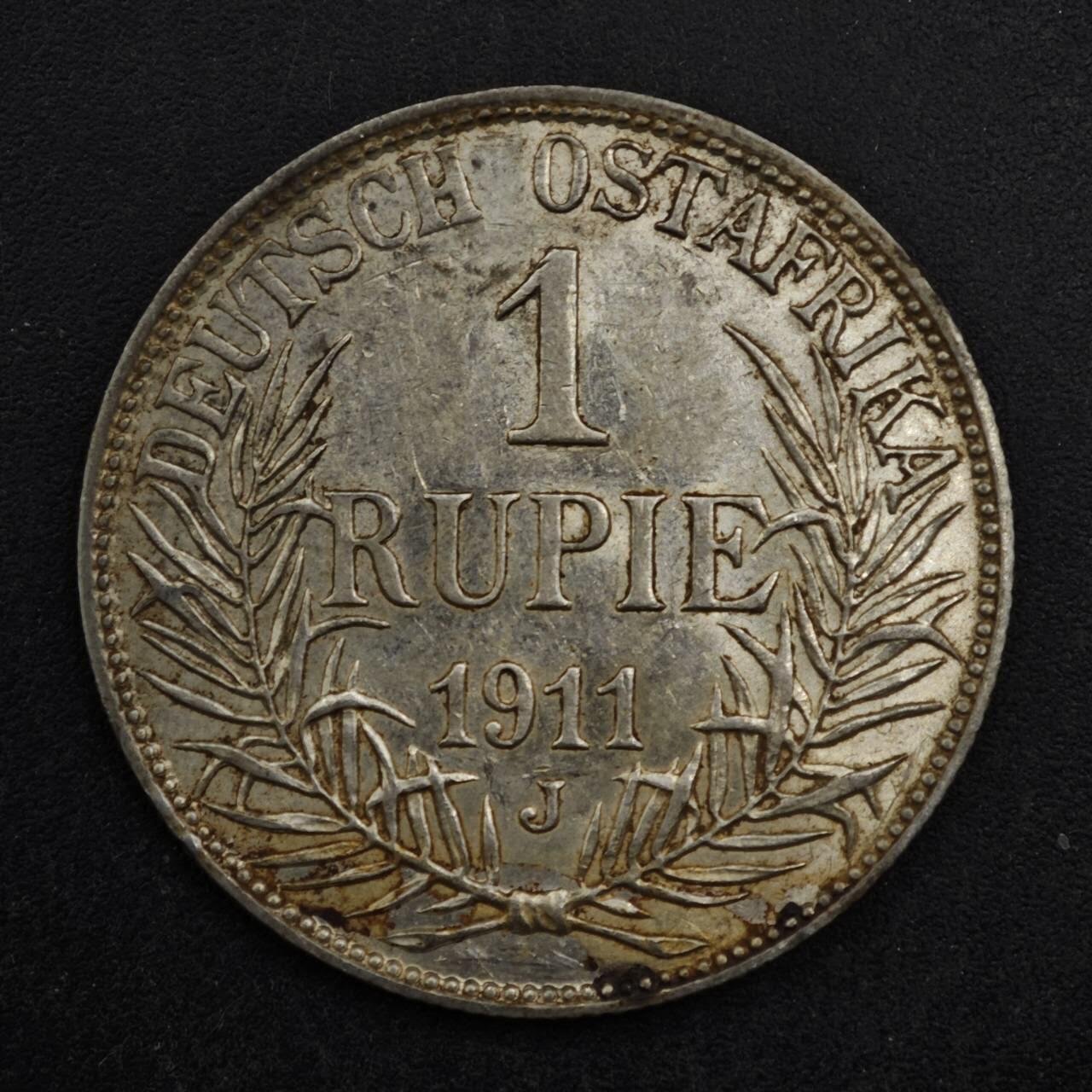 【淘币小摊】限时拍第八百五十三拍  散币银币场  满百包邮可预留两周  周一统一发货  德属东非1911年1卢比银币