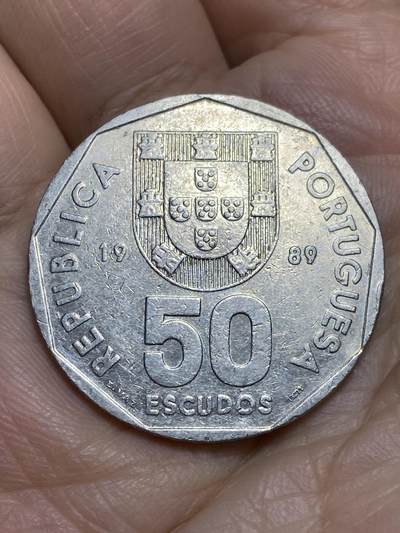 2026年第十四场(总第一百八十三场）外国好品散币场(免佣金) - 葡萄牙🇵🇹1989年50埃斯库多(共和国时期第六套)