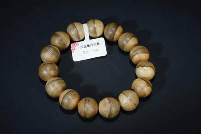 上海都达杂项专场二十五（全场包邮）  - 天然加里曼丹沉香1.4圆珠手串 附鉴定证书87-222