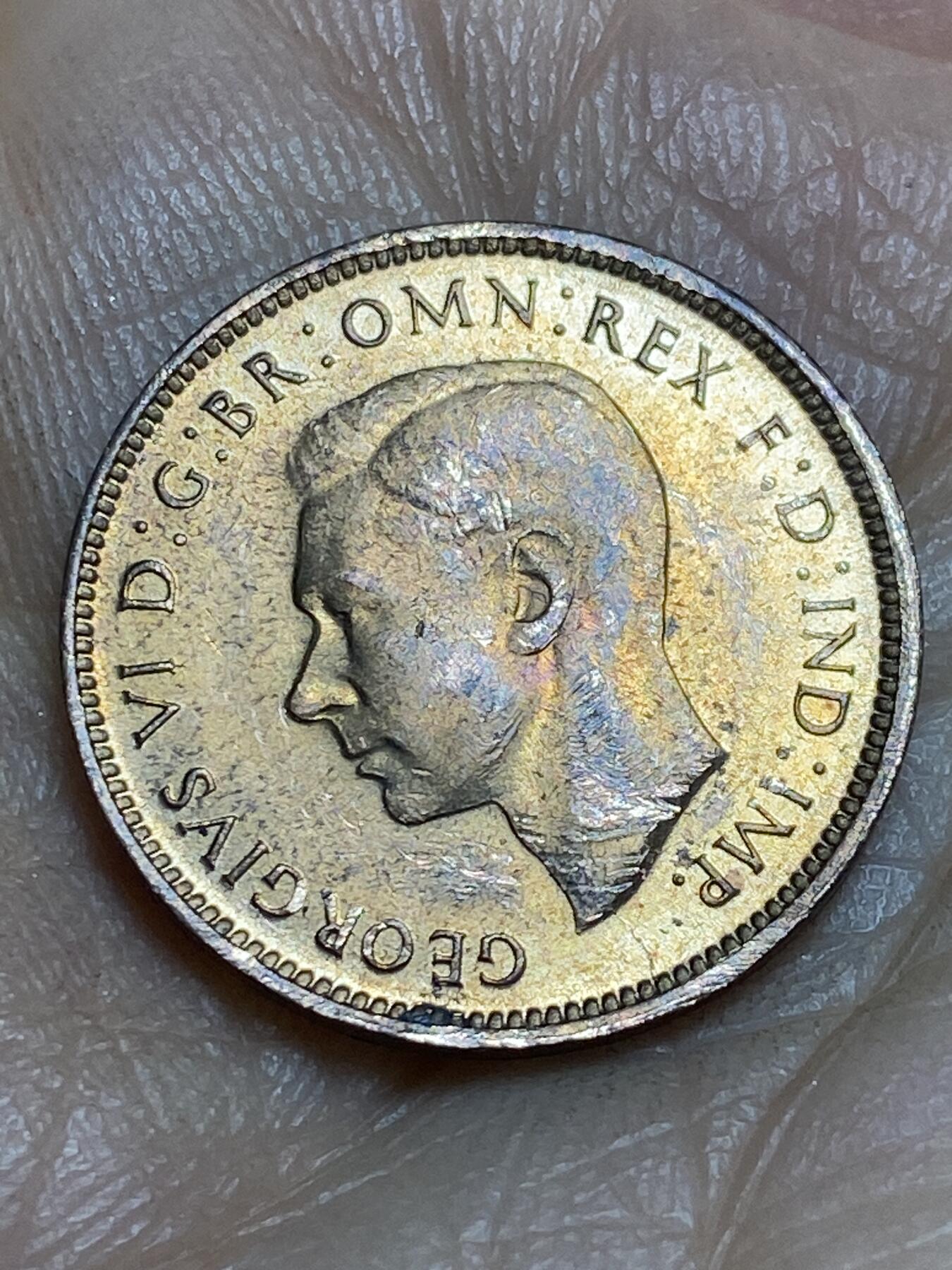 2026年第十四场(总第一百八十三场）外国好品散币场(免佣金) 原光好品–英国🇬🇧1943年1法新(乔治六世第一版)