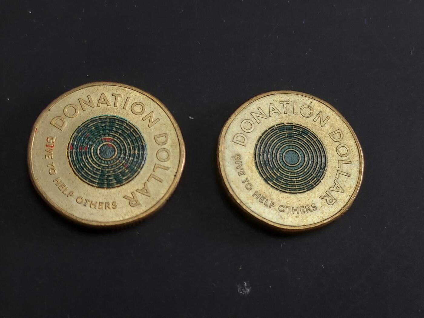 博彦收藏   1月28日 8点 钱币专场 全场包邮 澳洲 donantion dollar 2枚