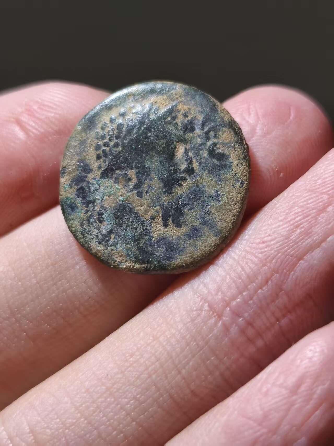 星盘世界钱币一月三十一日古典币专场 稀有！罗马美索不达米亚附属国 艾德萨国王 马可奥勒留 161-180年 铜币 美索不达米亚上游名城 中东原味沙漠坑