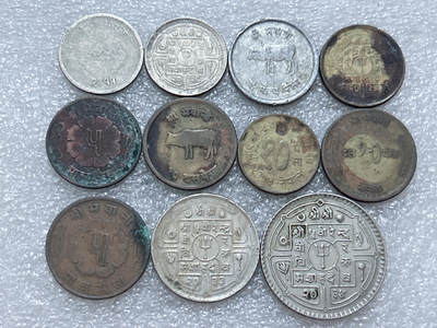 第一海外回流一元起拍收藏 散集专场  第295期 - 尼泊尔硬币11枚