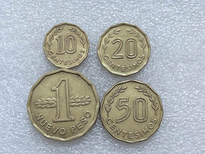 第一海外回流一元起拍收藏 散集专场  第295期 - 乌拉圭1976/77年青铜币4枚套 好品