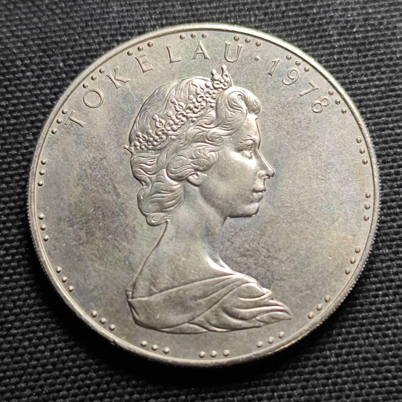 KK钱币收藏小铺  第400期  百期特拍（四拍之四）2月预留时间 周末发货  1978托克劳1元纪念币 发行量仅1万