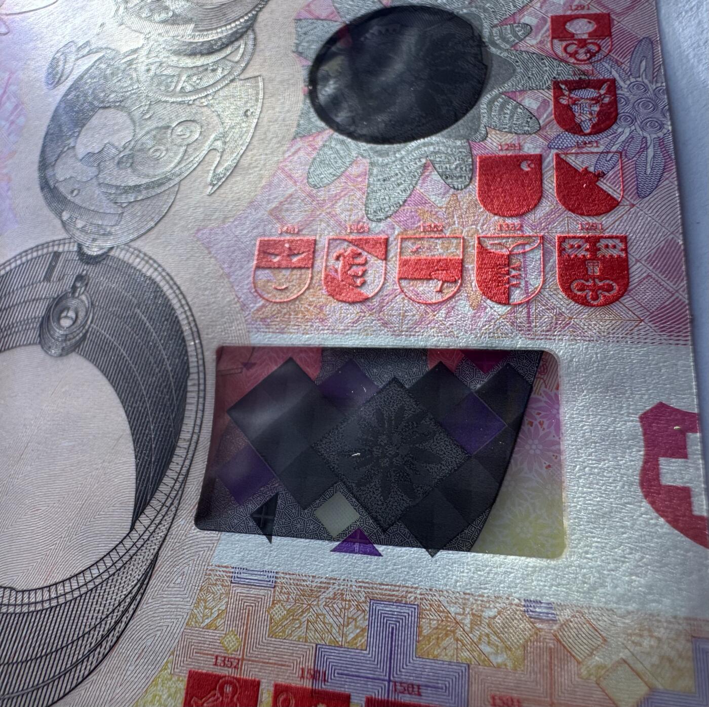 2026第2场（总第229期）：精品测试钞、连体钞综合场 德国高宝Koenig&Bauer 2023年“swatch”手表系列Durasafe三层复合基材测试钞UNC（采用了SUSI Optics JAZZ新技术）