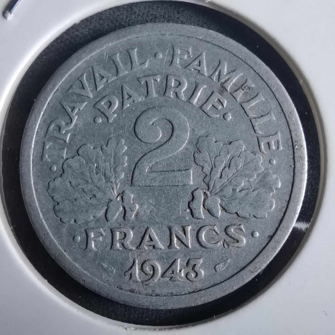 沼泽如烟--第972场 法国1943年2法郎