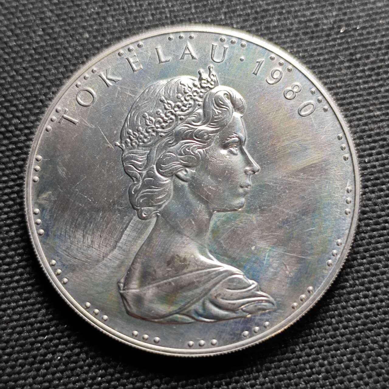 KK钱币收藏小铺  第400期  百期特拍（四拍之四）2月预留时间 周末发货   1980托克劳1元纪念币 椰子蟹 发行量仅1万