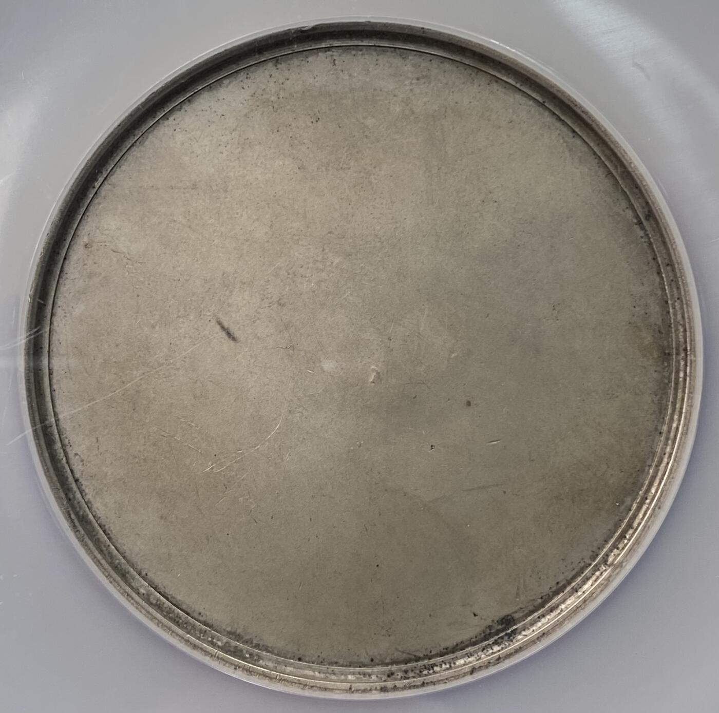 万国钱币拍卖第059期 NGC MS62 19世纪中期左右意大利罗马卡比托利欧广场市政厅景观单面银质样章 仅见品种 大规格61MM 100.77G 景观设计纵深感极强 均匀欧陆包浆状态极好 错过难再的收藏级品质