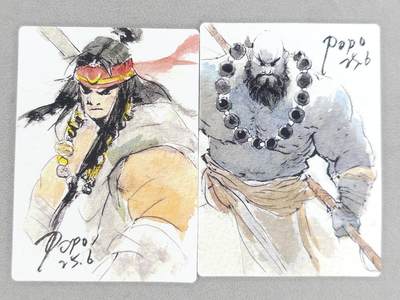 春节前倒数第三场！！龙虎卡牌-七三场（满200元包邮，无佣金，每周六结拍，欢迎送拍） - 普卡2张  布丁手绘复刻  武松&鲁智深