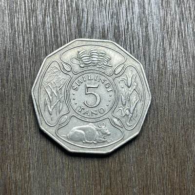 【铜匠收藏】★第140加场★精品老铜币 硬币专场 不寄存，200包邮。不满200元，支付5元运费。《接受代拍 代送NGC评级》 - 43【无寄存】1973 坦桑尼亚 FAO 5先令 镍币