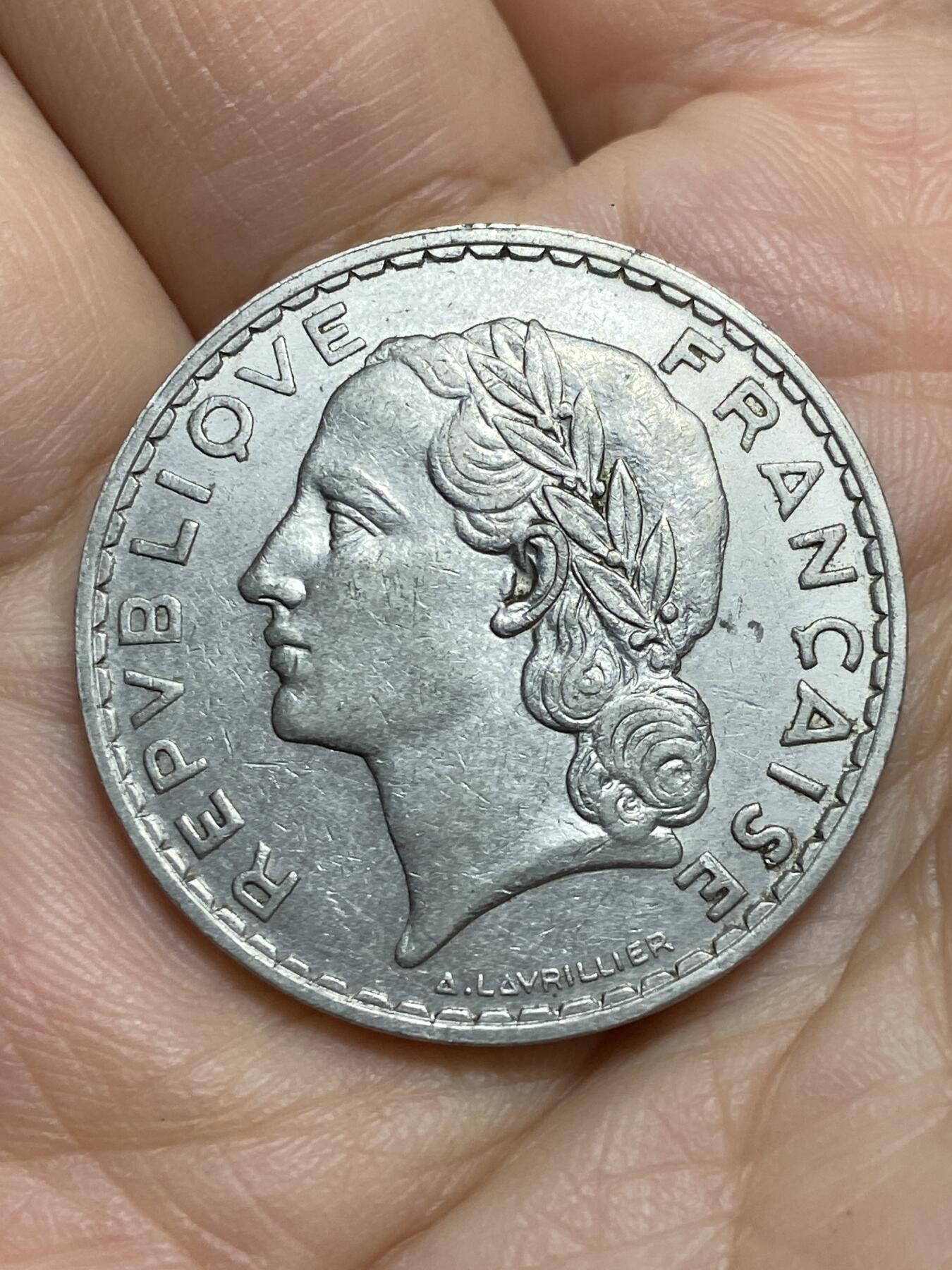 2026年第十四场(总第一百八十三场）外国好品散币场(免佣金) 法兰西第三共和国1933年5法郎(纯镍材质版)