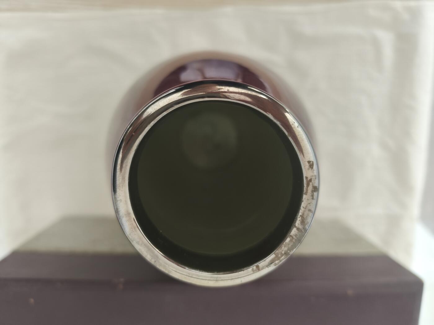 海外回流精品专场（鸽子请绕行）1.25 原盒全新日本回流黑翠七宝烧花瓶一只