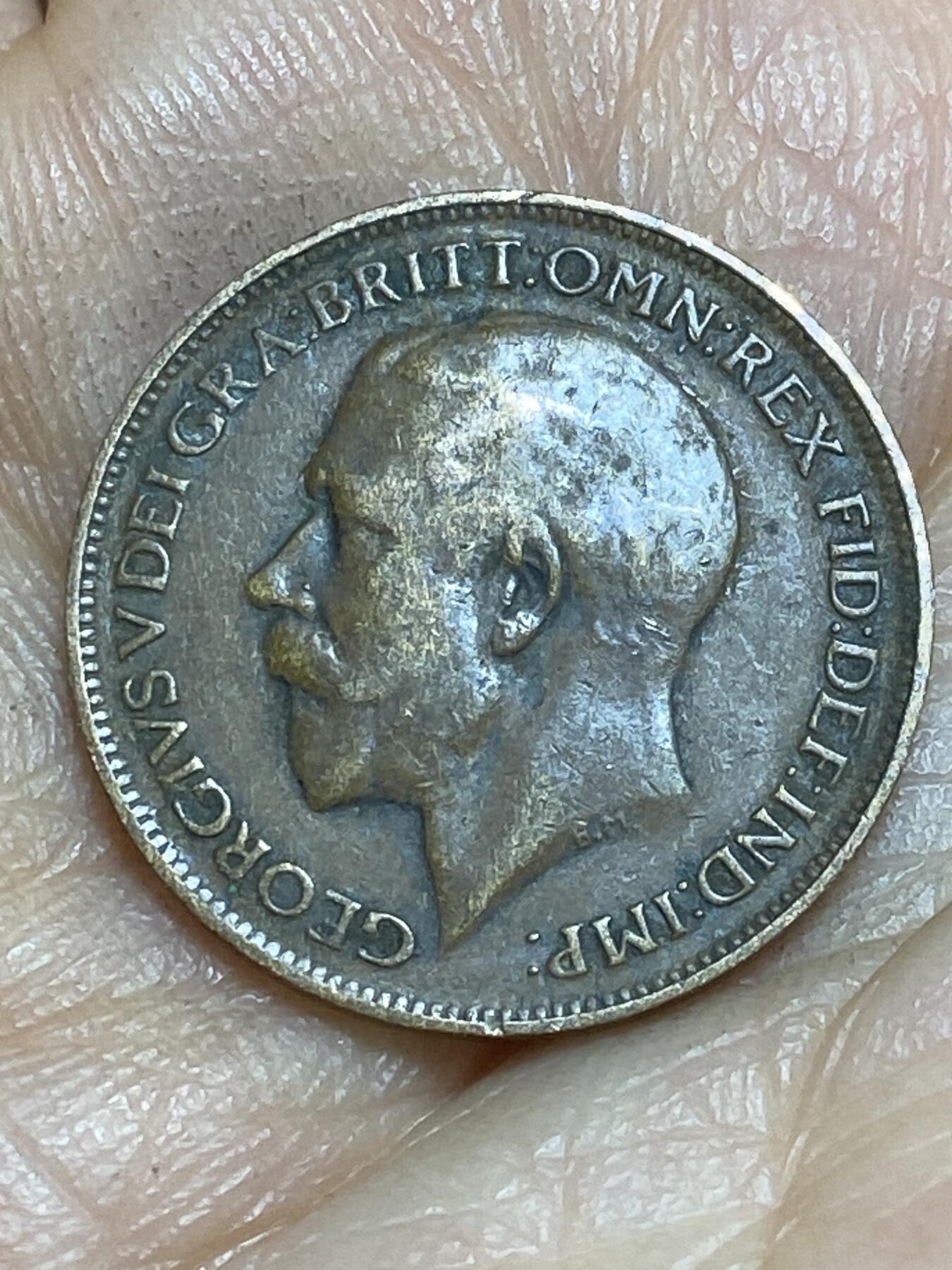 2026年第十四场(总第一百八十三场）外国好品散币场(免佣金) 英国🇬🇧1914年1法新(乔治五世第一版)